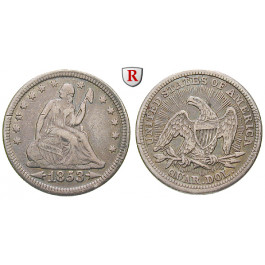 USA, 1/4 Dollar 1853, ss