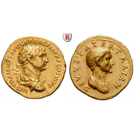 Römische Kaiserzeit, Traianus, Aureus, f.vz