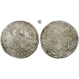Sachsen, Albertinische Linie, Christian I., Reichstaler 1589, ss+