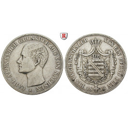 Sachsen, Sachsen-Weimar-Eisenach, Carl Alexander, Vereinstaler 1858, ss