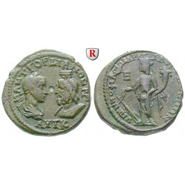 Römische Provinzialprägungen, Thrakien-Donaugebiet, Markianopolis, Gordianus III., Bronze, ss+