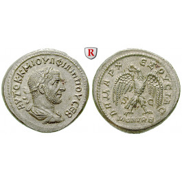 Römische Provinzialprägungen, Seleukis und Pieria, Antiocheia am Orontes, Philippus I., Tetradrachme, vz