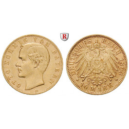 Deutsches Kaiserreich, Bayern, Otto, 10 Mark 1893, D, ss, J. 199