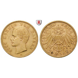 Deutsches Kaiserreich, Bayern, Otto, 20 Mark 1900, D, f.vz, J. 200
