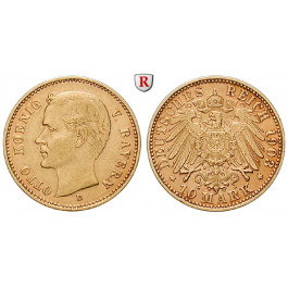 Deutsches Kaiserreich, Bayern, Otto, 10 Mark 1903, D, ss+, J. 201