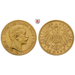 Deutsches Kaiserreich, Preussen, Wilhelm II., 10 Mark 1894, A, ss, J. 251