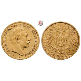 Deutsches Kaiserreich, Preussen, Wilhelm II., 10 Mark 1906, A, ss-vz, J. 251
