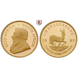 Südafrika, Republik, 1/2 Krügerrand 1985, 15,56 g fein, PP