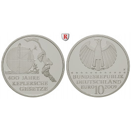 Bundesrepublik Deutschland, 10 Euro 2009, Keplersche Gesetze, F, bfr., J. 543