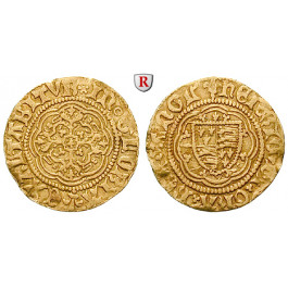 Grossbritannien, Henry VI., Quarter-noble 1422-1427 (Annulet issue), ss
