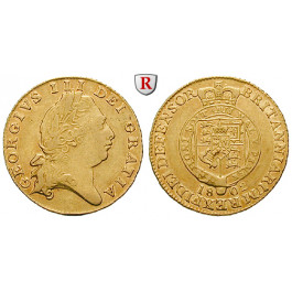 Grossbritannien, George III., Half-guinea 1802, 3,82 g fein, ss