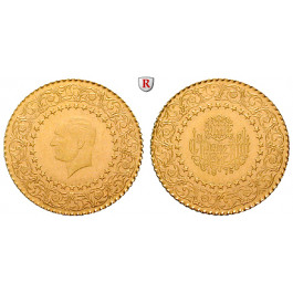 Türkei, 25 Piaster div., 1,61 g fein, vz