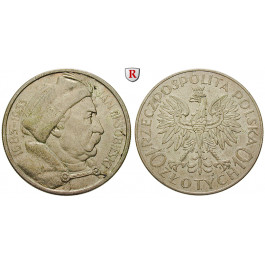 Polen, 2. Republik, 10 Zlotych 1933, vz
