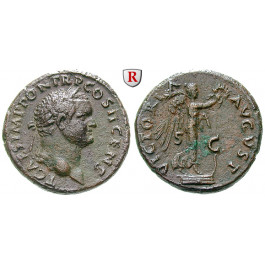 Römische Kaiserzeit, Titus, Caesar, As 73, ss