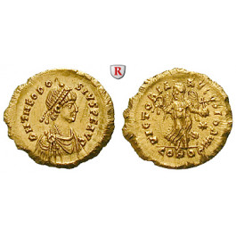 Römische Kaiserzeit, Theodosius II., Tremissis 408-419, vz