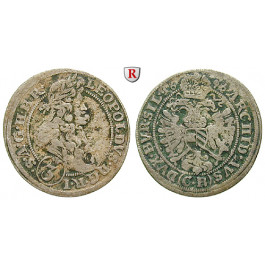 Römisch Deutsches Reich, Leopold I., Groschen 1696, ss
