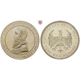 Weimarer Republik, 5 Reichsmark 1927, Uni Tübingen, F, PP, J. 329