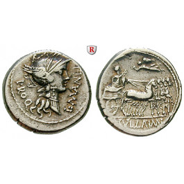 Römische Republik, L. Manlius Torquatus, Denar 82 v.Chr., ss+