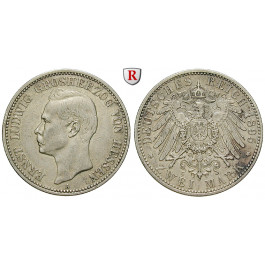 Deutsches Kaiserreich, Hessen, Ernst Ludwig, 2 Mark 1895, A, ss, J. 72