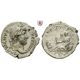 Römische Kaiserzeit, Hadrianus, Denar 134-138, vz+