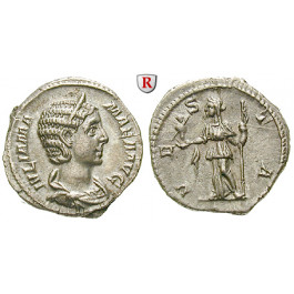 Römische Kaiserzeit, Julia Mamaea, Mutter des Severus Alexander, Denar 226, f.vz