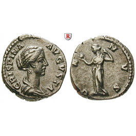 Römische Kaiserzeit, Crispina, Frau des Commodus, Denar 180-182, f.vz