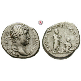 Römische Kaiserzeit, Hadrianus, Denar 134-138, ss