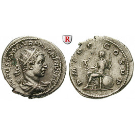 Römische Kaiserzeit, Elagabal, Antoninian 218, ss