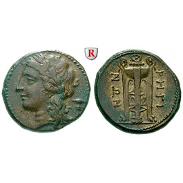 Italien-Bruttium, Rhegion, Bronze 218-213 v.Chr., ss-vz/vz