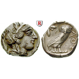 Attika, Athen, Tetradrachme nach 449 v.Chr., ss+