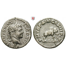 Römische Kaiserzeit, Caracalla, Denar 212, f.vz