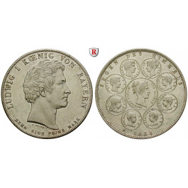 Bayern, Königreich, Ludwig I., Geschichtstaler 1828, ss-vz