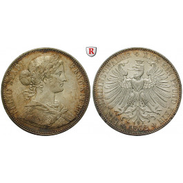 Frankfurt, Stadt, Vereinstaler 1862, f.st