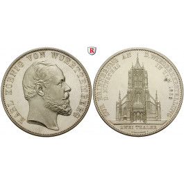 Württemberg, Herzogtum Württemberg (Kgr. ab 1806), Karl, Doppeltaler 1869, PP