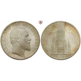 Württemberg, Herzogtum Württemberg (Kgr. ab 1806), Karl, Doppeltaler 1869, st