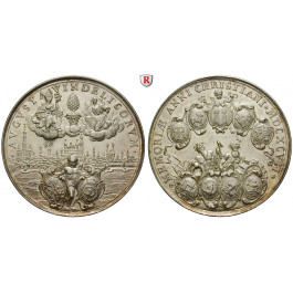 Augsburg, Reichsstadt, Silbermedaille 1697, vz