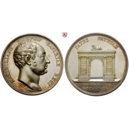 Bayern, Königreich, Maximilian I. Joseph, Silbermedaille 1824, f.st