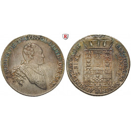 Sachsen, Albertinische Linie, Xaver, Administrator, Konventionstaler 1765, ss+