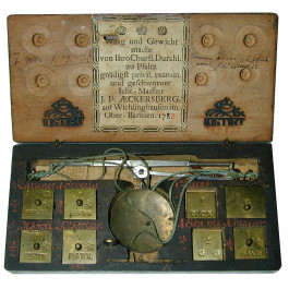 Jülich-Kleve-Berg, Herzogtum Berg, Johann Peter Aeckersberg in Wichlinghausen, Münzwaage 1783, vz