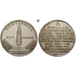 Sachsen, Albertinische Linie, Friedrich August I., Reichstaler 1727, ss+