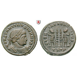 Römische Kaiserzeit, Constantinus II., Caesar, Follis 332-333, vz+
