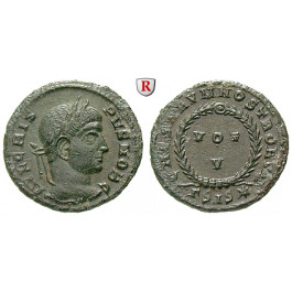 Römische Kaiserzeit, Crispus, Caesar, Follis 317-326, ss-vz