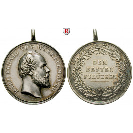 Württemberg, Herzogtum Württemberg (Kgr. ab 1806), Karl, Silbermedaille o.J., vz
