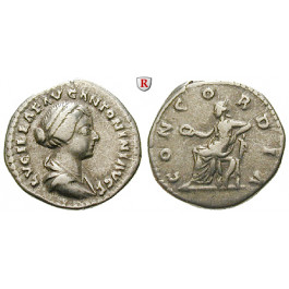 Römische Kaiserzeit, Lucilla, Frau des Lucius Verus, Denar, ss