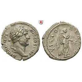 Römische Kaiserzeit, Hadrianus, Denar 134-138, f.vz
