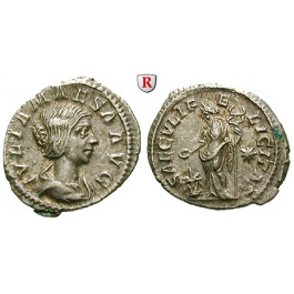 Römische Kaiserzeit, Julia Maesa, Großmutter des Elagabal, Denar 218-222, ss