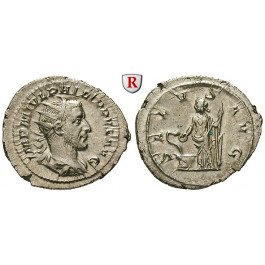 Römische Kaiserzeit, Philippus I., Antoninian 244-247, vz-st