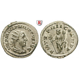 Römische Kaiserzeit, Philippus I., Antoninian 247, st