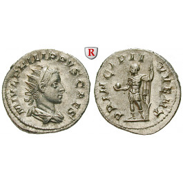 Römische Kaiserzeit, Philippus II., Caesar, Antoninian 245-246, st