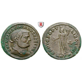 Römische Kaiserzeit, Galerius, Follis 299-300, ss+
